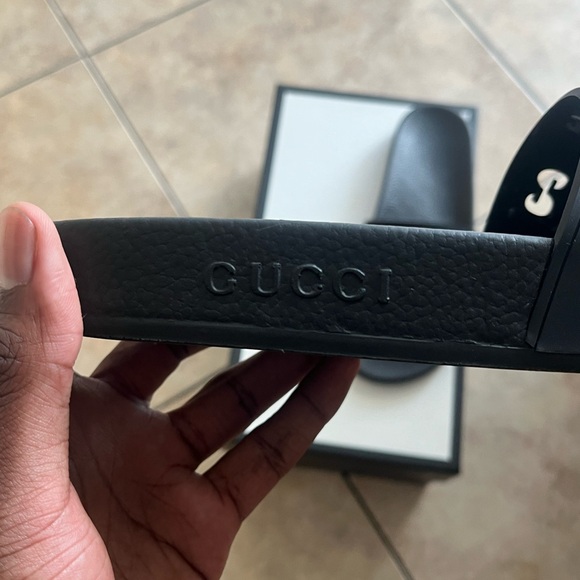 COPY - Gucci GG Rubber Slides Black - Picture 4 of 6